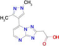 [7-(1,3-dimethyl-1H-pyrazol-4-yl)[1,2,4]triazolo[1,5-a]pyrimidin-2-yl]acetic acid