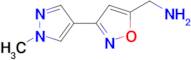 {[3-(1-methyl-1H-pyrazol-4-yl)isoxazol-5-yl]methyl}amine