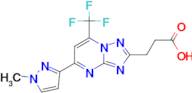 3-[5-(1-methyl-1H-pyrazol-3-yl)-7-(trifluoromethyl)[1,2,4]triazolo[1,5-a]pyrimidin-2-yl]propanoic …