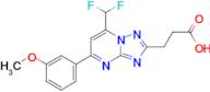 3-[7-(difluoromethyl)-5-(3-methoxyphenyl)[1,2,4]triazolo[1,5-a]pyrimidin-2-yl]propanoic acid