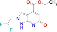 ethyl 2-(2,2-difluoroethyl)-6-oxo-6,7-dihydro-2H-pyrazolo[3,4-b]pyridine-4-carboxylate