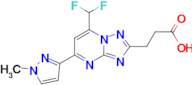 3-[7-(difluoromethyl)-5-(1-methyl-1H-pyrazol-3-yl)[1,2,4]triazolo[1,5-a]pyrimidin-2-yl]propanoic acid