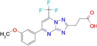 3-[5-(3-methoxyphenyl)-7-(trifluoromethyl)[1,2,4]triazolo[1,5-a]pyrimidin-2-yl]propanoic acid