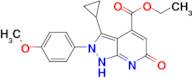 ethyl 3-cyclopropyl-2-(4-methoxyphenyl)-6-oxo-6,7-dihydro-2H-pyrazolo[3,4-b]pyridine-4-carboxylate