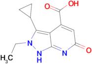 3-cyclopropyl-2-ethyl-6-oxo-6,7-dihydro-2H-pyrazolo[3,4-b]pyridine-4-carboxylic acid