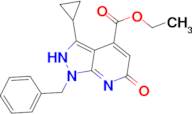 ethyl 1-benzyl-3-cyclopropyl-6-oxo-6,7-dihydro-1H-pyrazolo[3,4-b]pyridine-4-carboxylate