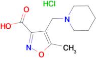 5-methyl-4-(piperidin-1-ylmethyl)isoxazole-3-carboxylic acid