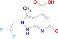 2-(2,2-difluoroethyl)-3-methyl-6-oxo-6,7-dihydro-2H-pyrazolo[3,4-b]pyridine-4-carboxylic acid