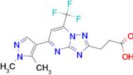 3-[5-(1,5-dimethyl-1H-pyrazol-4-yl)-7-(trifluoromethyl)[1,2,4]triazolo[1,5-a]pyrimidin-2-yl]propan…