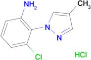 [3-chloro-2-(4-methyl-1H-pyrazol-1-yl)phenyl]amine