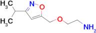 {2-[(3-isopropylisoxazol-5-yl)methoxy]ethyl}amine