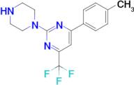 4-(4-methylphenyl)-2-piperazin-1-yl-6-(trifluoromethyl)pyrimidine