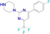 4-(4-fluorophenyl)-2-piperazin-1-yl-6-(trifluoromethyl)pyrimidine