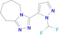 3-[1-(difluoromethyl)-1H-pyrazol-5-yl]-6,7,8,9-tetrahydro-5H-[1,2,4]triazolo[4,3-a]azepine