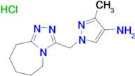 3-methyl-1-(6,7,8,9-tetrahydro-5H-[1,2,4]triazolo[4,3-a]azepin-3-ylmethyl)-1H-pyrazol-4-amine hy...