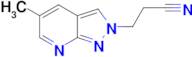 3-(5-methyl-2H-pyrazolo[3,4-b]pyridin-2-yl)propanenitrile