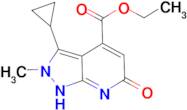 ethyl 3-cyclopropyl-2-methyl-6-oxo-6,7-dihydro-2H-pyrazolo[3,4-b]pyridine-4-carboxylate