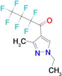 1-(1-ethyl-3-methyl-1H-pyrazol-4-yl)-2,2,3,3,4,4,4-heptafluorobutan-1-one