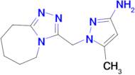 5-methyl-1-(6,7,8,9-tetrahydro-5H-[1,2,4]triazolo[4,3-a]azepin-3-ylmethyl)-1H-pyrazol-3-amine