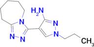 1-propyl-4-(6,7,8,9-tetrahydro-5H-[1,2,4]triazolo[4,3-a]azepin-3-yl)-1H-pyrazol-3-amine