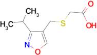 {[(3-isopropylisoxazol-4-yl)methyl]thio}acetic acid