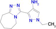 1-ethyl-3-(6,7,8,9-tetrahydro-5H-[1,2,4]triazolo[4,3-a]azepin-3-yl)-1H-pyrazol-4-amine