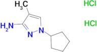 1-cyclopentyl-4-methyl-1H-pyrazol-3-amine dihydrochloride