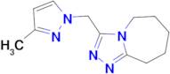 3-[(3-methyl-1H-pyrazol-1-yl)methyl]-6,7,8,9-tetrahydro-5H-[1,2,4]triazolo[4,3-a]azepine