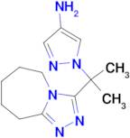 1-[1-methyl-1-(6,7,8,9-tetrahydro-5H-[1,2,4]triazolo[4,3-a]azepin-3-yl)ethyl]-1H-pyrazol-4-amine