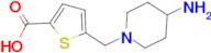 5-[(4-aminopiperidin-1-yl)methyl]thiophene-2-carboxylic acid