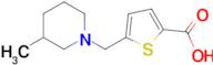 5-[(3-methylpiperidin-1-yl)methyl]thiophene-2-carboxylic acid