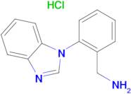 1-[2-(1H-benzimidazol-1-yl)phenyl]methanamine hydrochloride
