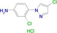 3-chloro-4-(4-chloro-1H-pyrazol-1-yl)aniline