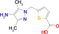 5-[(4-amino-3,5-dimethyl-1H-pyrazol-1-yl)methyl]thiophene-2-carboxylic acid