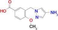 3-[(4-amino-1H-pyrazol-1-yl)methyl]-4-methoxybenzoic acid