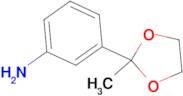 3-(2-methyl-1,3-dioxolan-2-yl)aniline