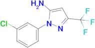 1-(3-chlorophenyl)-3-(trifluoromethyl)-1H-pyrazol-5-amine