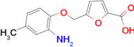 5-[(2-amino-4-methylphenoxy)methyl]-2-furoic acid