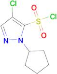 4-chloro-1-cyclopentyl-1H-pyrazole-5-sulfonyl chloride