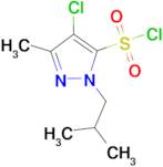 4-chloro-1-isobutyl-3-methyl-1H-pyrazole-5-sulfonyl chloride