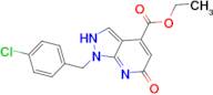 ethyl 1-(4-chlorobenzyl)-6-oxo-6,7-dihydro-1H-pyrazolo[3,4-b]pyridine-4-carboxylate