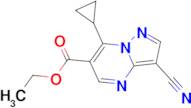ethyl 3-cyano-7-cyclopropylpyrazolo[1,5-a]pyrimidine-6-carboxylate
