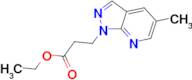 ethyl 3-(5-methyl-1H-pyrazolo[3,4-b]pyridin-1-yl)propanoate