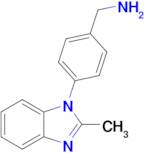 1-[4-(2-methyl-1H-benzimidazol-1-yl)phenyl]methanamine