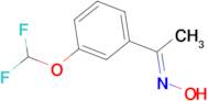 (1E)-1-[3-(difluoromethoxy)phenyl]ethanone oxime