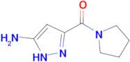 5-(pyrrolidin-1-ylcarbonyl)-1H-pyrazol-3-amine