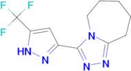 3-[3-(trifluoromethyl)-1H-pyrazol-5-yl]-6,7,8,9-tetrahydro-5H-[1,2,4]triazolo[4,3-a]azepine