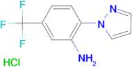 2-(1H-pyrazol-1-yl)-5-(trifluoromethyl)aniline HCl