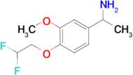 1-[4-(2,2-difluoroethoxy)-3-methoxyphenyl]ethanamine