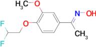 (1E)-1-[4-(2,2-difluoroethoxy)-3-methoxyphenyl]ethanone oxime